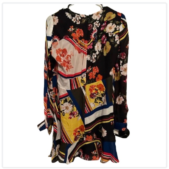 PARKERNY SCARF FLOWER LONG SLEEVE DRESS - Picture 2 of 7